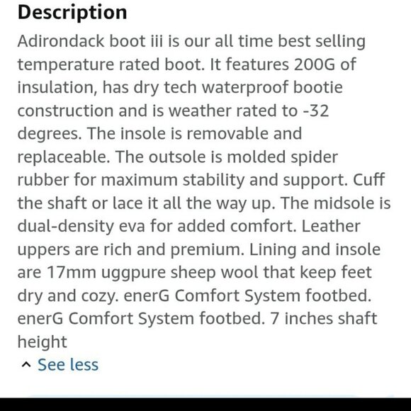 Ugg Adirondack III Boots/size 10 - Picture 5 of 10